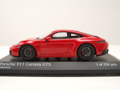 Porsche 911 (992.2) Carrera GTS 2024 rot Modellauto 1:43 Minichamps