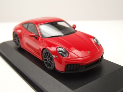 Porsche 911 (992.2) Carrera GTS 2024 rot Modellauto 1:43 Minichamps