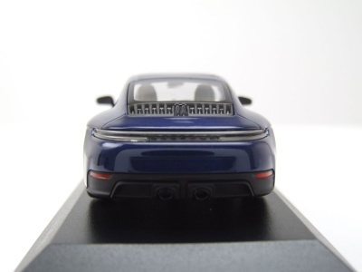 Porsche 911 (992.2) Carrera GTS 2024 blau metallic Modellauto 1:43 Minichamps