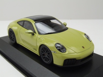 Porsche 911 (992.2) Carrera GTS 2024 gelb metallic Modellauto 1:43 Minichamps