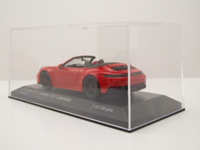 Porsche 911 (992.2) Carrera GTS Cabrio 2024 rot Modellauto 1:43 Minichamps