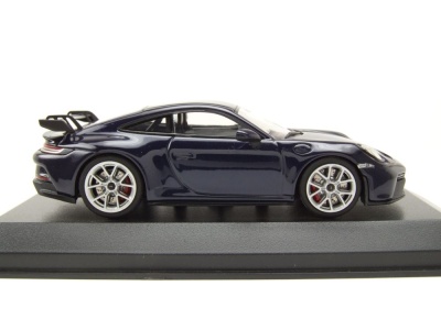 Porsche 911 (992) GT3 2021 blau metallic Modellauto 1:43 Minichamps