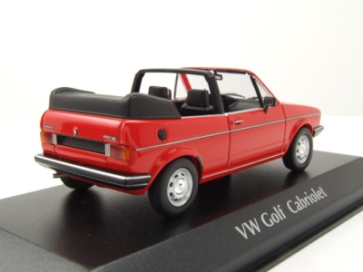 VW Golf 1 Cabrio 1979 rot Modellauto 1:43 Maxichamps