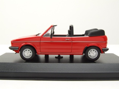 VW Golf 1 Cabrio 1979 rot Modellauto 1:43 Maxichamps