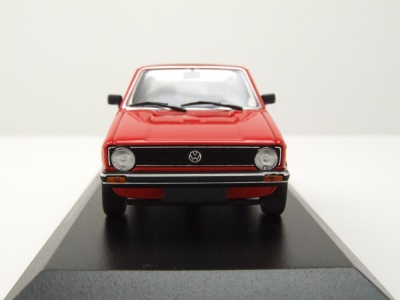 VW Golf 1 Cabrio 1979 rot Modellauto 1:43 Maxichamps