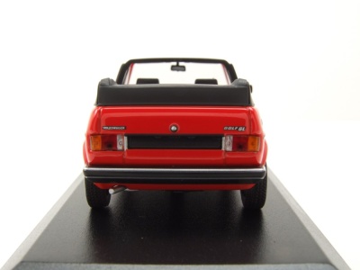 VW Golf 1 Cabrio 1979 rot Modellauto 1:43 Maxichamps