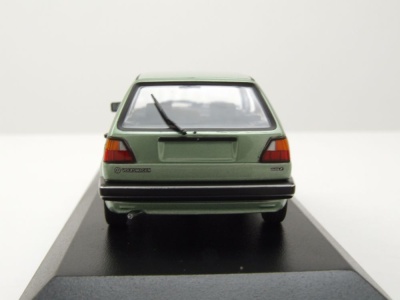 VW Golf 2 1985 silber grün metallic Modellauto 1:43 Maxichamps