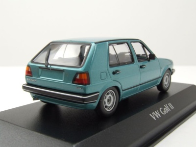 VW Golf 2 1985 türkis metallic Modellauto 1:43 Maxichamps