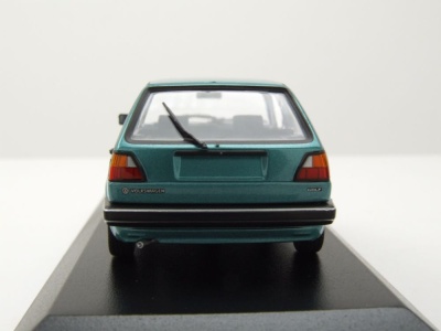 VW Golf 2 1985 türkis metallic Modellauto 1:43 Maxichamps