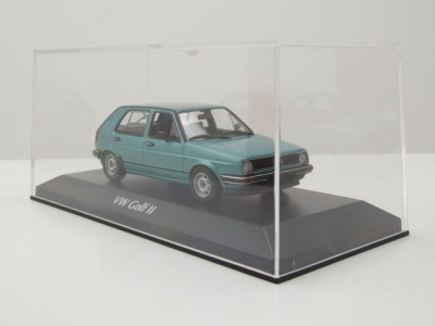VW Golf 2 1985 türkis metallic Modellauto 1:43 Maxichamps