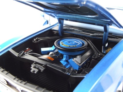 Ford Mustang Mach 1 MCACN 1971 blau Modellauto 1:18 Auto World