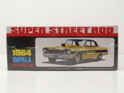 Chevrolet Impala Super Street Rod 1964 Kunststoffbausatz Modellauto 1:25 AMT