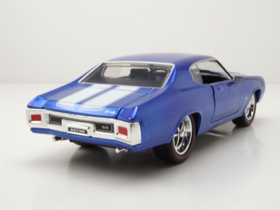 Chevrolet Chevelle 1970 blau weiß Modellauto 1:24...