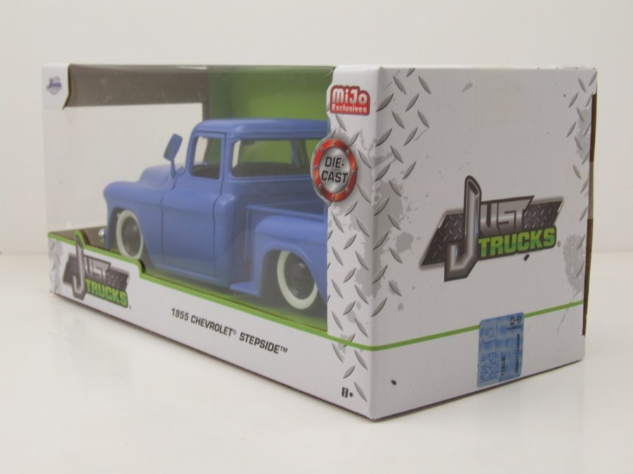Modellauto Chevrolet Stepside Pick Up 1955 blau 1:24 Jada Toys bei