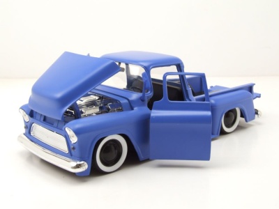 Chevrolet Stepside Pick Up 1955 blau Modellauto 1:24 Jada Toys