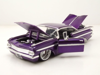 Chevrolet Impala SS Dub Wire 1959 lila Modellauto 1:24 Jada Toys