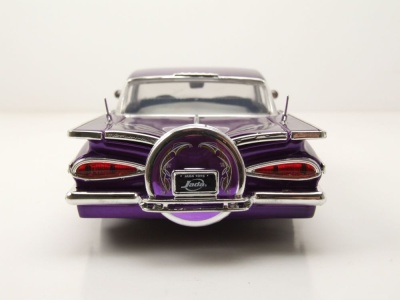 Chevrolet Impala SS Dub Wire 1959 lila Modellauto 1:24 Jada Toys