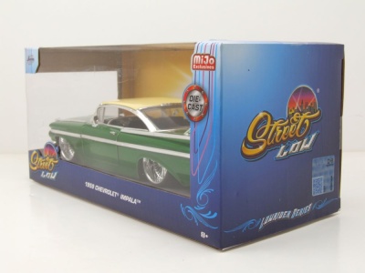 Chevrolet Impala SS Dub Wire 1959 grün Modellauto 1:24 Jada Toys