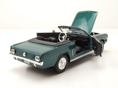 Ford Mustang Convertible 1964 grün metallic Modellauto 1:24 Motormax