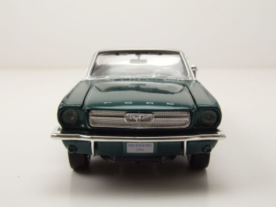 Ford Mustang Convertible 1964 grün metallic Modellauto 1:24 Motormax