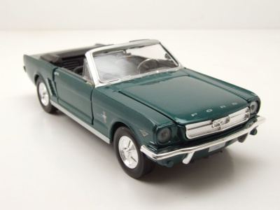 Ford Mustang Convertible 1964 grün metallic Modellauto 1:24 Motormax