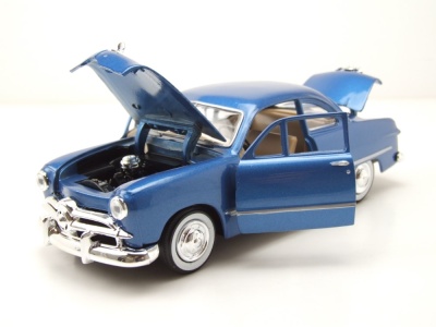 Ford Coupe 1949 blau Modellauto 1:24 Motormax
