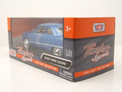 Ford Coupe 1949 blau Modellauto 1:24 Motormax