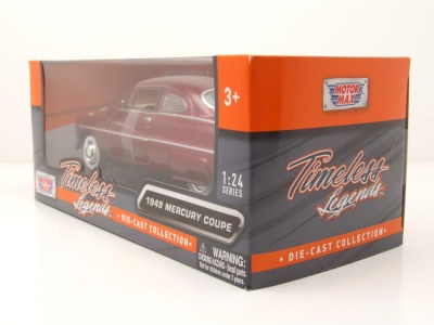 Mercury Coupe 1949 rot metallic Modellauto 1:24 Motormax