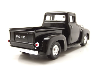 Ford F-100 Pick Up 1956 schwarz Modellauto 1:24 Motormax