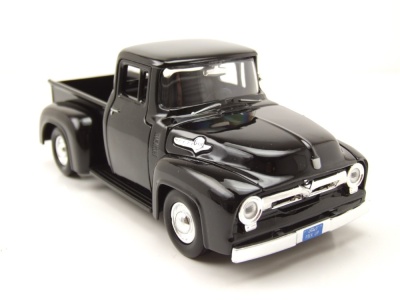 Ford F-100 Pick Up 1956 schwarz Modellauto 1:24 Motormax
