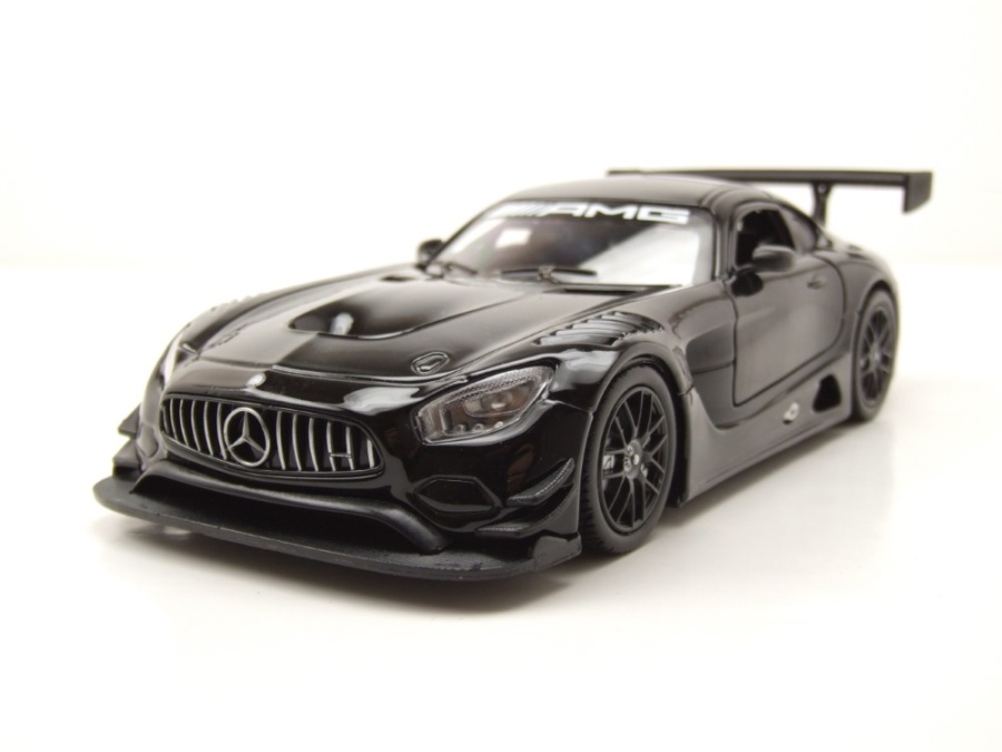 Mercedes AMG GT3 2016 schwarz Modellauto 1:24 Motormax