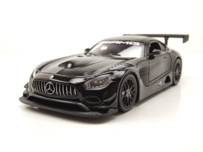 Mercedes AMG GT3 2016 schwarz Modellauto 1:24 Motormax