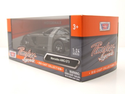 Mercedes AMG GT3 2016 schwarz Modellauto 1:24 Motormax