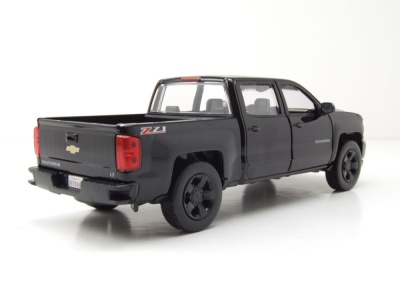 Chevrolet Silverado 1500 LT-Z71 Crew Cab 2017 schwarz Modellauto 1:27 Motormax
