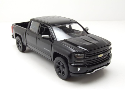 Chevrolet Silverado 1500 LT-Z71 Crew Cab 2017 schwarz Modellauto 1:27 Motormax