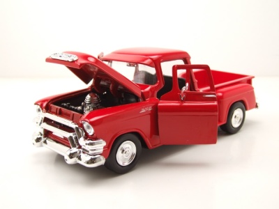 GMC Blue Chip Pick Up 1955 rot Modellauto 1:24 Motormax