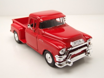 GMC Blue Chip Pick Up 1955 rot Modellauto 1:24 Motormax