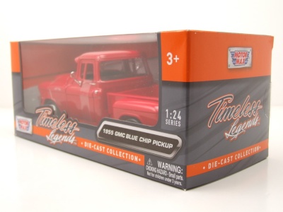 GMC Blue Chip Pick Up 1955 rot Modellauto 1:24 Motormax
