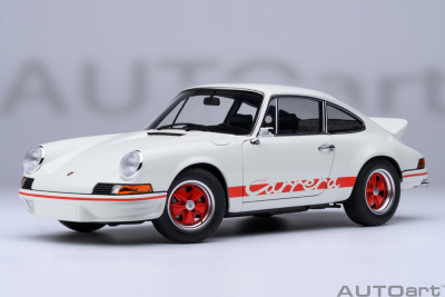 Porsche 911 Carrera 2.7 RS weiß rot Modellauto 1:18...