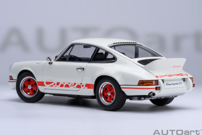 Porsche 911 Carrera 2.7 RS weiß rot Modellauto 1:18...