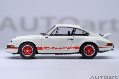 Porsche 911 Carrera 2.7 RS weiß rot Modellauto 1:18 Autoart