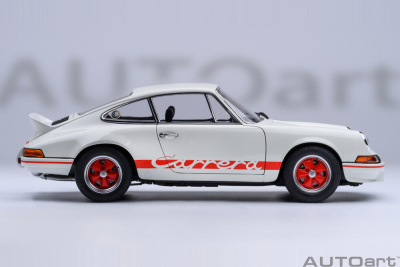 Porsche 911 Carrera 2.7 RS weiß rot Modellauto 1:18 Autoart