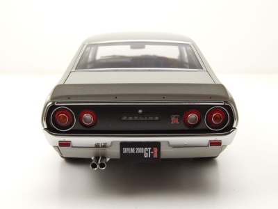 Nissan Skyline 2000 GT-R SPEZ (KPGC110) Tuned Version 1973 silber Modellauto 1:18 Autoart