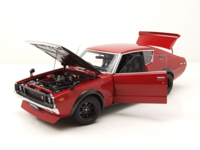 Nissan Skyline 2000 GT-R SPEZ (KPGC110) Tuned Version 1973 rot Modellauto 1:18 Autoart
