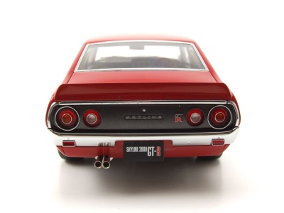 Nissan Skyline 2000 GT-R SPEZ (KPGC110) Tuned Version 1973 rot Modellauto 1:18 Autoart