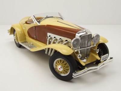 Duesenberg SSJ Speedster 1935 gold braun Modellauto 1:18 Auto World