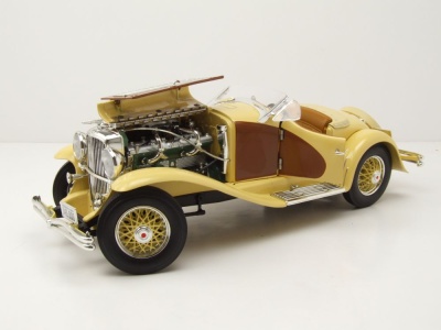 Duesenberg SSJ Speedster 1935 gold braun Modellauto 1:18 Auto World