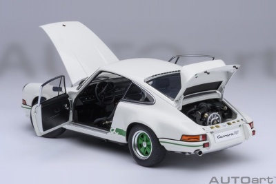Porsche 911 Carrera 2.7 RS weiß grün Modellauto 1:18 Autoart