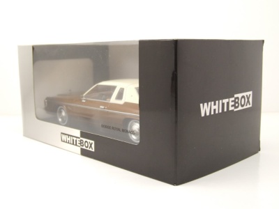 Dodge Royal Monaco Coupe 1977 braun beige Modellauto 1:24 Whitebox