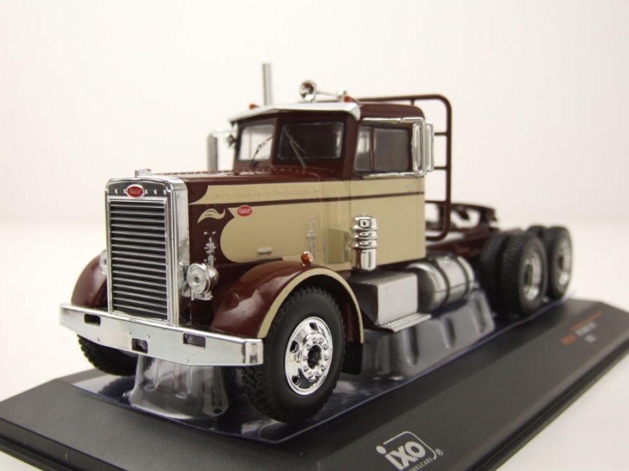 Peterbilt 281 Zugmaschine 1955 dunkelbraun beige Modellauto 1:43 ixo models
